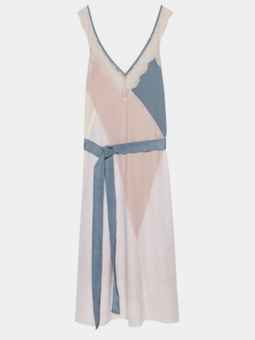 Zadig & Voltaire Pink, Blue & Cream Midi Dress XS